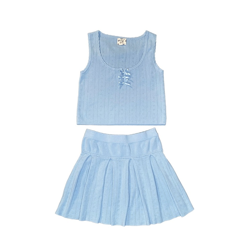 Hippie Rose Light Blue Skirt Set - Picture 5 of 6